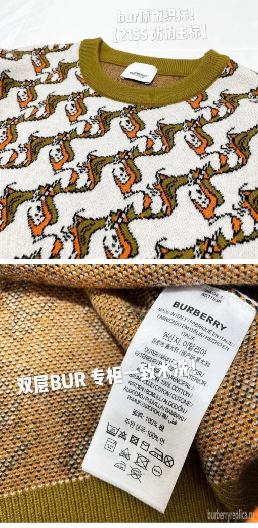 Replica Burberry 6498 Fashion Unisex Sweater 10