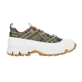 Replica BURBERRY CHECK, SUEDE AND LEATHER SNEAKERS – BBR096 22