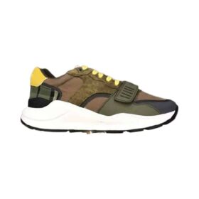 Replica BURBERRY CHECK, SUEDE AND LEATHER SNEAKERS – BBR096 21