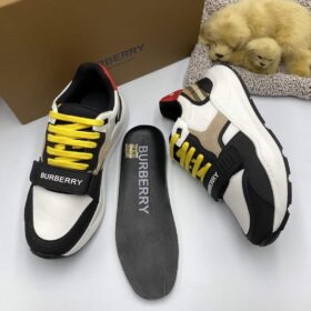 Replica BURBERRY NYLON SUEDE AND VINTAGE CHECK SNEAKER – BBR890 6