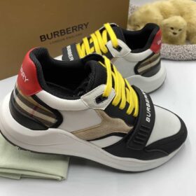 Replica BURBERRY NYLON SUEDE AND VINTAGE CHECK SNEAKER – BBR890 9
