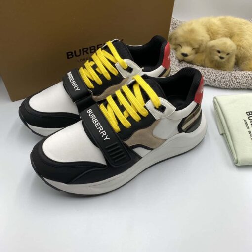 Replica BURBERRY NYLON SUEDE AND VINTAGE CHECK SNEAKER – BBR890 19