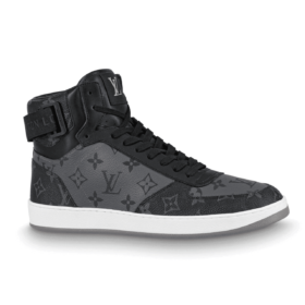 Replica BURBERRY LEATHER AND HOUSE CHECK HI-TOP SNEAKERS – BBR28 17