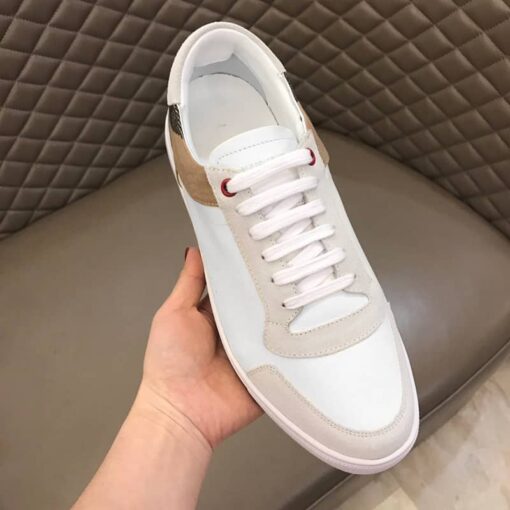 Replica BURBERRY LEATHER AND HOUSE CHECK SNEAKERS – BBR27 11