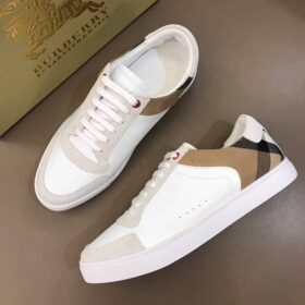 Replica BURBERRY LEATHER AND HOUSE CHECK SNEAKERS – BBR27 7