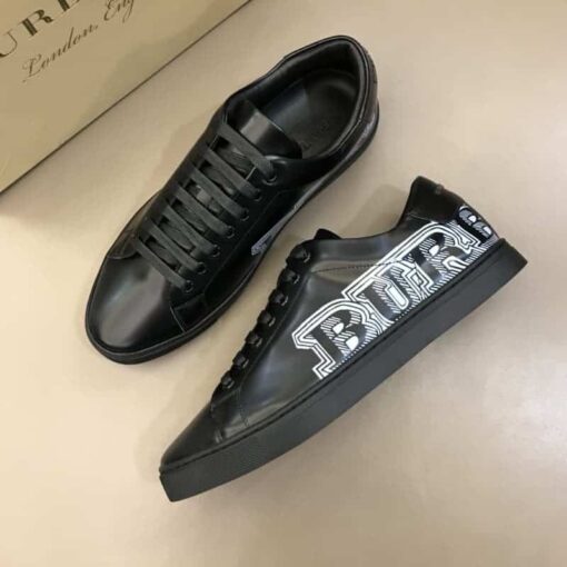 Replica BURBERRY PRINTED LEATHER SNEAKERS – BBR9 12