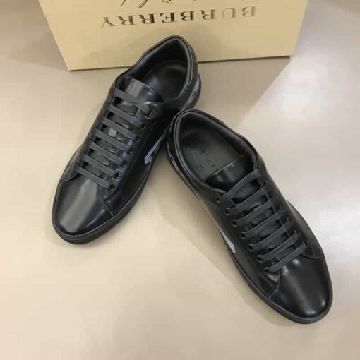 Replica BURBERRY PRINTED LEATHER SNEAKERS – BBR9 13