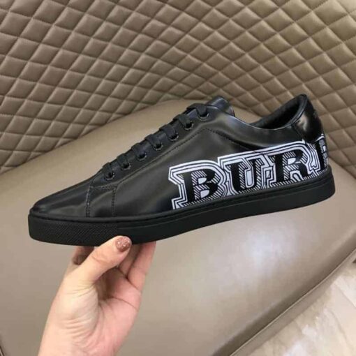 Replica BURBERRY PRINTED LEATHER SNEAKERS – BBR9 16