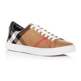 Replica BURBERRY ALBERT HOUSE CHECK & LEATHER LOW-TOP SNEAKER – BBR3 2
