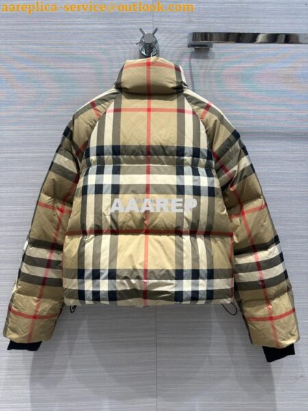 Replica Burberry Boutique Bestseller Vintage Birch Brown Check Down Jacket