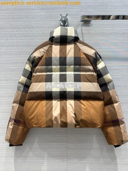 Replica Burberry Boutique Bestseller Vintage Birch Brown Check Down Jacket