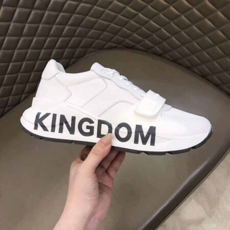 Replica BURBERRY KINGDOM PRINT SNEAKERS IN WHITE – BBR56