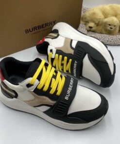 Replica BURBERRY NYLON SUEDE AND VINTAGE CHECK SNEAKER – BBR890 2