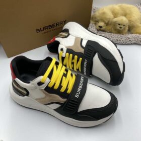 Replica BURBERRY NYLON SUEDE AND VINTAGE CHECK SNEAKER – BBR890 3