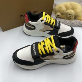 Replica BURBERRY NYLON SUEDE AND VINTAGE CHECK SNEAKER – BBR890 4