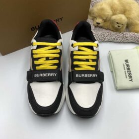 Replica BURBERRY NYLON SUEDE AND VINTAGE CHECK SNEAKER – BBR890 8