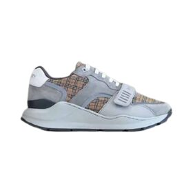 Replica BURBERRY CHECK, SUEDE AND LEATHER SNEAKERS – BBR103 2