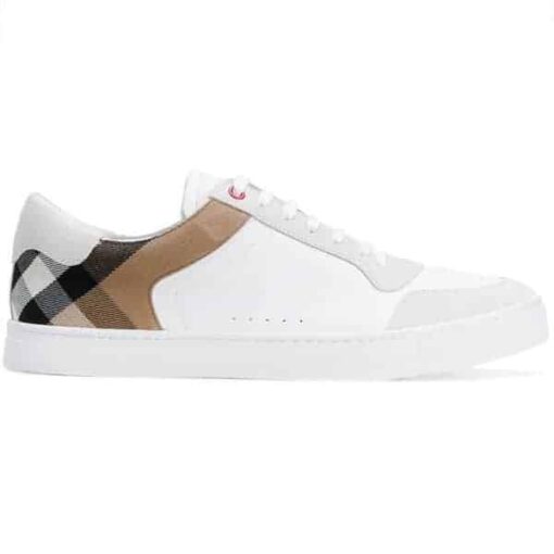Replica BURBERRY LEATHER AND HOUSE CHECK SNEAKERS – BBR27