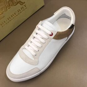 Replica BURBERRY LEATHER AND HOUSE CHECK SNEAKERS – BBR27 6