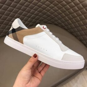 Replica BURBERRY LEATHER AND HOUSE CHECK SNEAKERS – BBR27 8