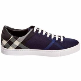 Replica BURBERRY ALBERT HOUSE CHECK & LEATHER LOW-TOP SNEAKER – BBR4 2