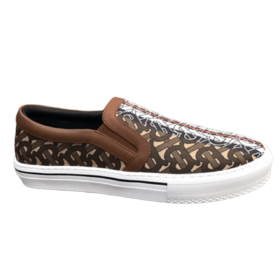 Replica BURBERRY ALBERT HOUSE CHECK & LEATHER LOW-TOP SNEAKER – BBR4 9